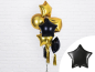 Preview: Folienballon - Stern Schwarz - ø 48cm